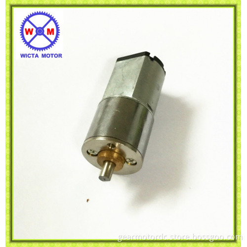 16mm diameter 3mm shaft 6 volt 12V mini geared dc motor for bank ATM machine